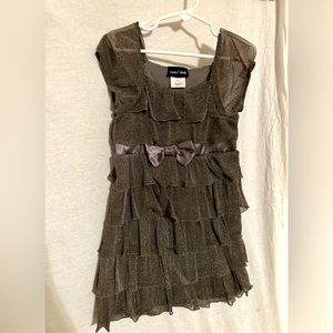 Paper Doll girls size 5 silver dress